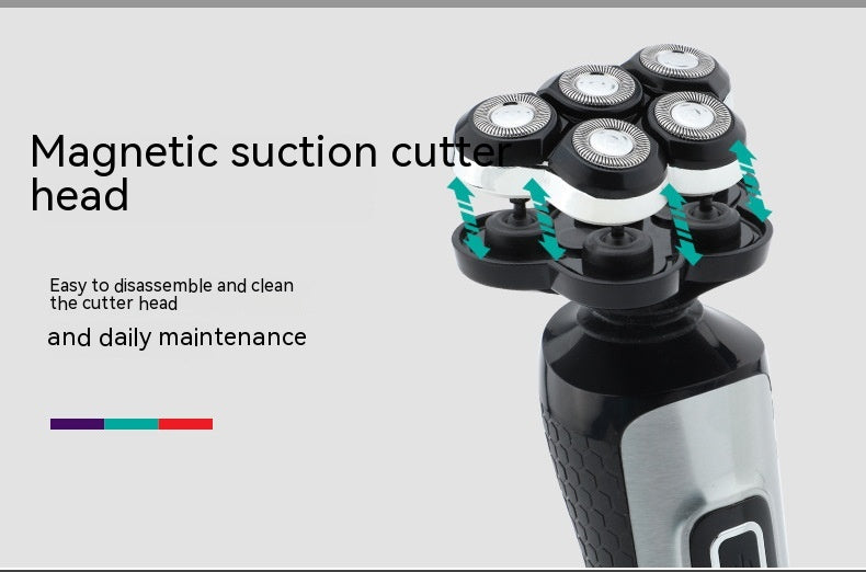 Washed LCD Digital Display New Rechargeable Floating Shaver