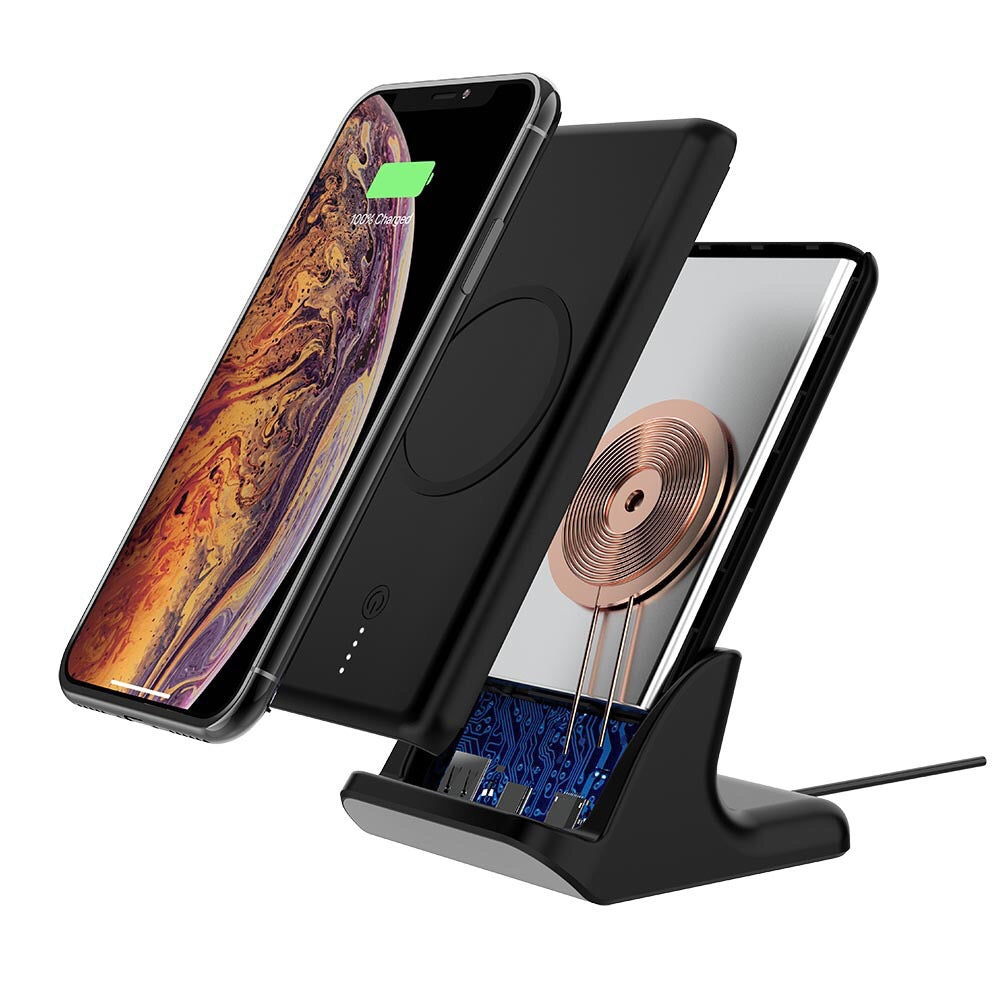 Ultra-thin fashion mobile power wireless charging 