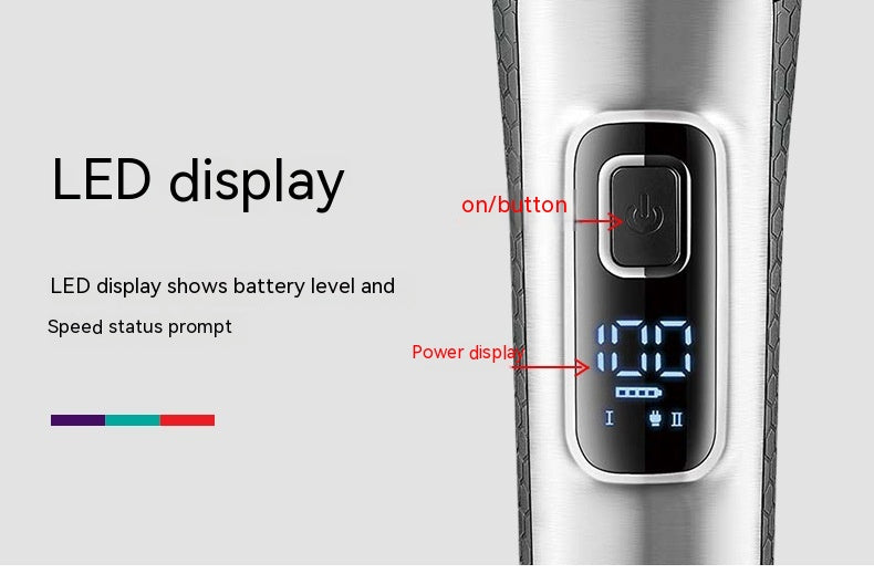 Washed LCD Digital Display New Rechargeable Floating Shaver